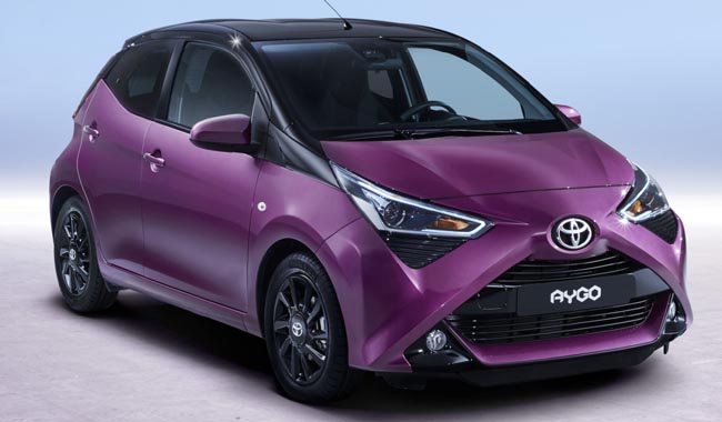 2018 TOYOTA AYGO: The compact, youthful, car is to be launched at the March 2018 Geneva auto show. Image: Toyota